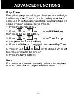 Preview for 54 page of Geemarc Amplidect350 User Manual