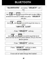 Preview for 46 page of Geemarc AmpliDECT400BT User Manual