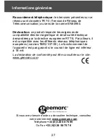 Preview for 28 page of Geemarc CL100 User Manual