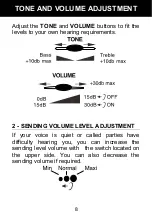 Preview for 9 page of Geemarc CL1100 User Manual