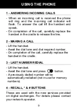 Preview for 10 page of Geemarc CL1100 User Manual