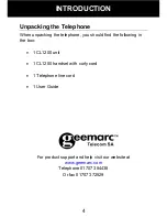 Предварительный просмотр 6 страницы Geemarc CL1200 User Manual