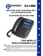 Geemarc CL1400 User Manual preview