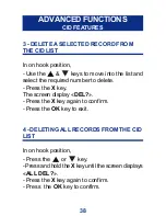 Preview for 38 page of Geemarc CL1400 User Manual