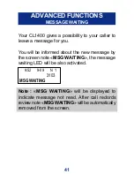 Preview for 41 page of Geemarc CL1400 User Manual