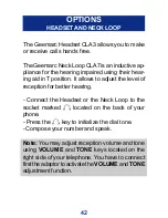 Preview for 42 page of Geemarc CL1400 User Manual