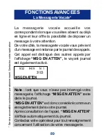 Preview for 89 page of Geemarc CL1400 User Manual