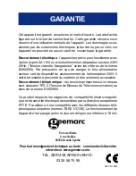 Preview for 92 page of Geemarc CL1400 User Manual