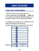 Preview for 20 page of Geemarc CL200+ User Manual