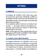 Preview for 42 page of Geemarc CL200+ User Manual