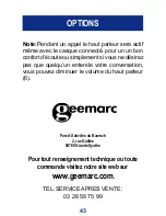 Preview for 43 page of Geemarc CL200+ User Manual