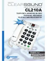 Geemarc CL210A User Manual preview
