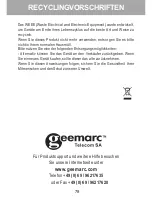 Предварительный просмотр 80 страницы Geemarc CL210A User Manual