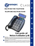 Geemarc CL400 User Manual предпросмотр