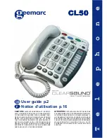 Geemarc CL50 User Manual preview