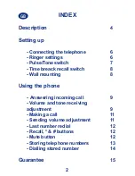 Preview for 2 page of Geemarc CL50 User Manual