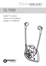 Geemarc CL7300 Clearsound Manual preview