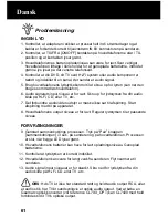 Preview for 62 page of Geemarc CL7400 User Manual