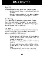 Preview for 49 page of Geemarc CL8450 User Manual