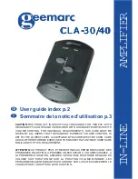 Geemarc CLA-30 User Manual preview