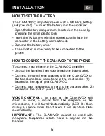 Preview for 6 page of Geemarc CLA-40 VOX Manual