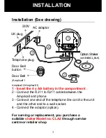 Preview for 3 page of Geemarc clearsound amplicall 20 User Manual