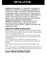 Preview for 4 page of Geemarc clearsound amplicall 20 User Manual