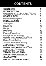 Preview for 2 page of Geemarc ClearSound AMPLICALL 30 User Manual