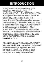 Preview for 3 page of Geemarc ClearSound AMPLICALL 30 User Manual