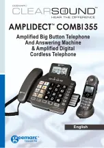 Предварительный просмотр 2 страницы Geemarc ClearSound Amplidect COMBI355 User Manual