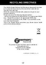 Предварительный просмотр 110 страницы Geemarc ClearSound Amplidect COMBI355 User Manual