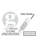 Geemarc ClearSound CC40 User Manual preview