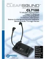 Preview for 1 page of Geemarc ClearSound CL7100 Instructions Manual