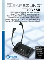 Geemarc ClearSound CL7150 User Manual preview