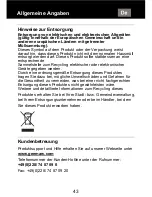 Preview for 44 page of Geemarc ClearSound CL7150 User Manual