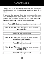 Preview for 82 page of Geemarc CLEARSOUND GSMCL8200 Manual