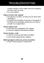 Preview for 94 page of Geemarc CLEARSOUND GSMCL8200 Manual