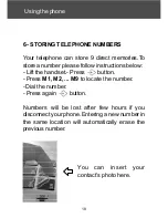 Предварительный просмотр 18 страницы Geemarc CLEARSOUND PhotoPHONE User Manual