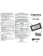 Geemarc Clearview Cordless Caller Display Unit User Manual preview