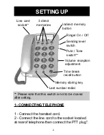 Предварительный просмотр 2 страницы Geemarc Dallas 10 User Manual