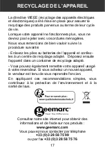 Preview for 18 page of Geemarc DALLAS10 Manual