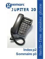 Geemarc Jupiter 20 User Manual preview