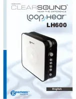 Geemarc Loop Hear LH600 Manual preview