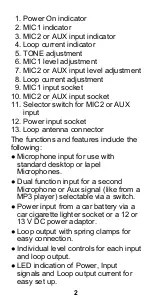 Preview for 3 page of Geemarc LoopHEAR 160 Manual