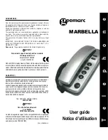 Geemarc Marbella User Manual preview