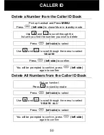 Preview for 51 page of Geemarc PhotoDECT User Manual