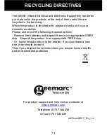 Preview for 72 page of Geemarc PhotoDECT User Manual