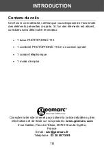 Preview for 19 page of Geemarc Photophone 110 Manual