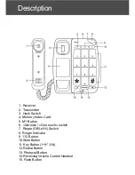 Preview for 4 page of Geemarc PhotoTEL Installation And User Manual