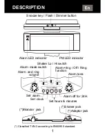 Предварительный просмотр 2 страницы Geemarc Wake'n'Shake Instruction Manual